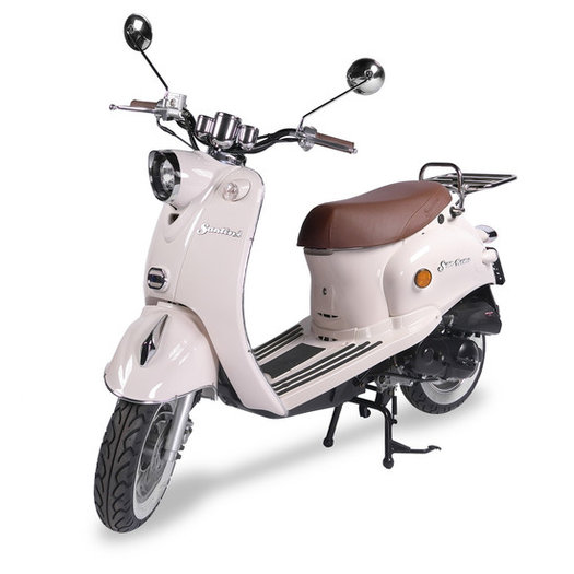 Santini San Remo scooter Crème wit - Scooterspot 1000m2 scooterwinkel in  Amsterdam