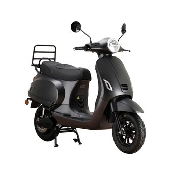 Santini e-Capri elektrische scooter matzwart rechtsvoor