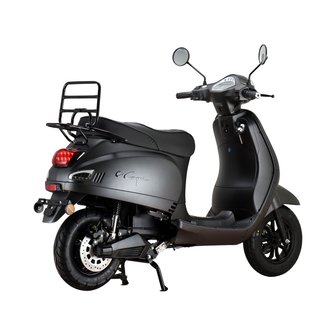 Santini e-Capri elektrische scooter matzwart rechtsachter