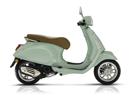 Vespa Primavera Verde Relax scooter E5 I-GET Nieuwe Editie