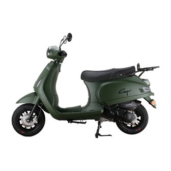 Santini Capri Digital Army Green matgroen scooter zijkant links