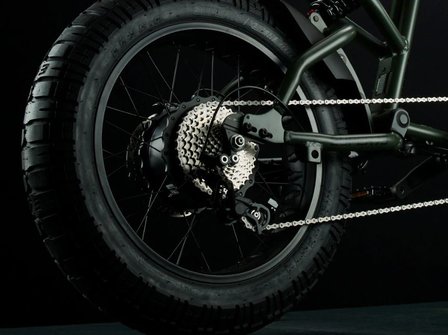 Super 73 RX Olive Drab e-bike motor