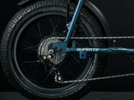Super 73 S2 Hudson Blue e-bike ketting en band