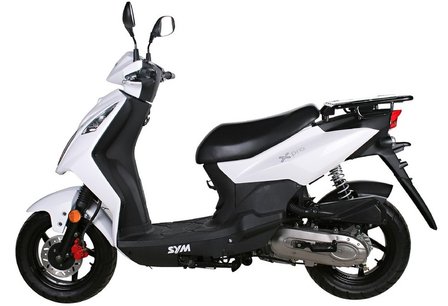 Sym Xpro bezorgscooter zijkant links