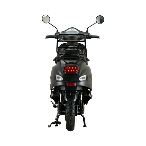 Santini e-Capri elektrische scooter matzwart achterkant