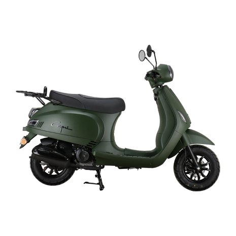 Santini Capri Digital Army Green matgroen scooter zijkant rechts