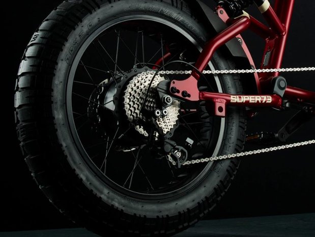 Super 73 RX Carmin Red e-bike motor