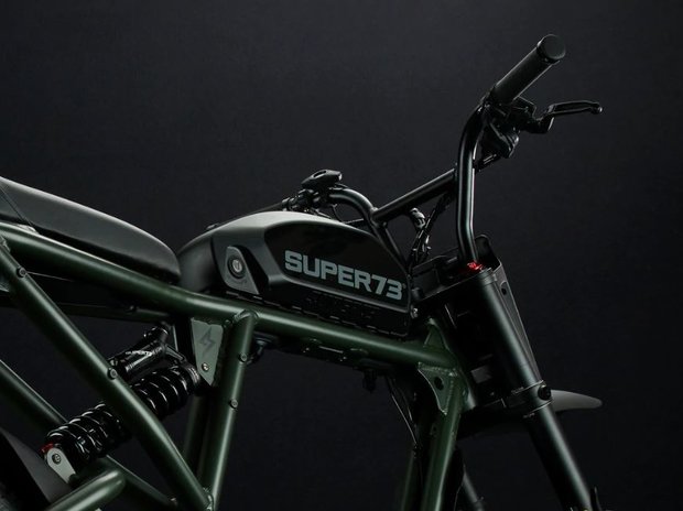 Super 73 RX Olive Drab e-bike accu en stuur