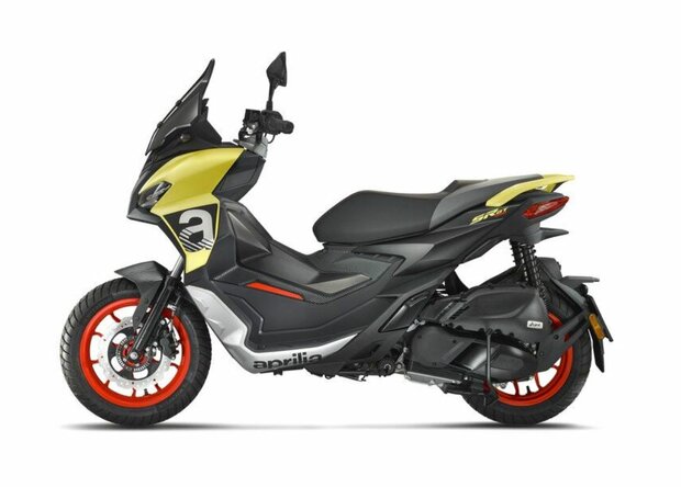 Aprilia SR GT 125 Sport Geel zijkant links