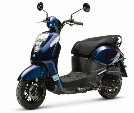 Sym Mio 50i Blue Black donkerblauw metallic scooter