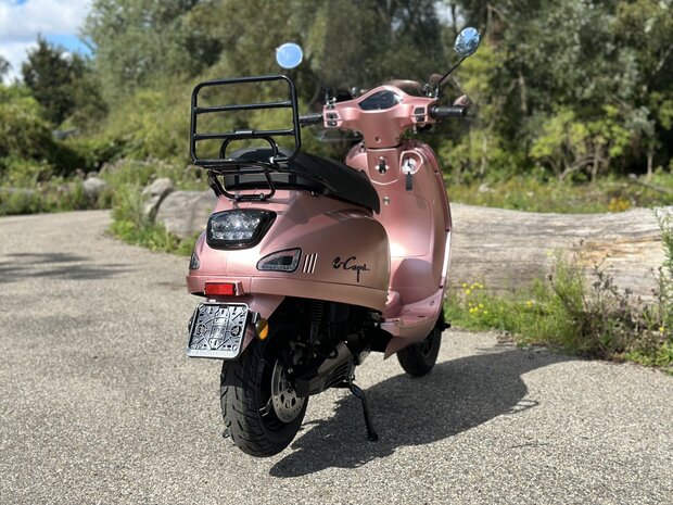 Custom Santini e-Capri Elektrische Scooter Champagne Rose DIRECT RIJDEN!