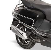 Achtervalbeugel chroom Kymco New Like