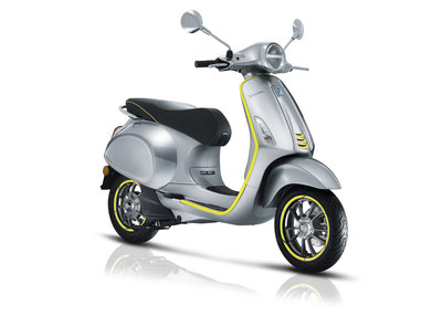 Vespa Elettrica Aluminium/Giallo Geel